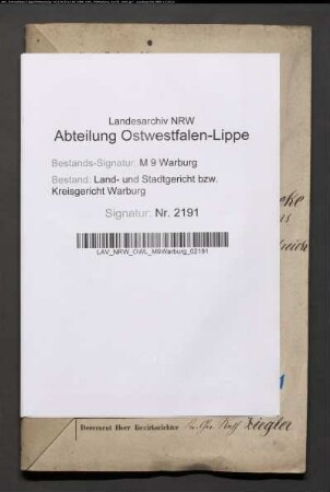 Erblasser: Göke, Theresia, geb. Jürgens: