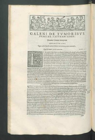 Galeni de tumoribus praeter naturam liber