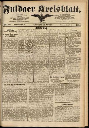 Ausgabe vom Dienstag, den 29. November 1904.