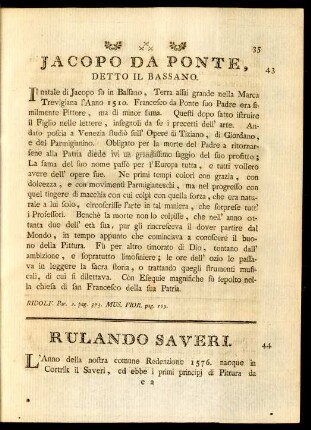 Jacopo Da Ponte, Detto Il Bassano