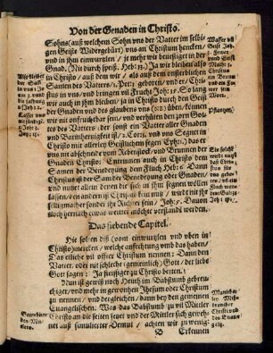 Das siebende Capitel.