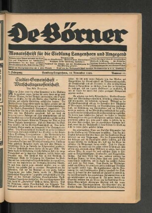 Siedler-Gemeinschaft - Wirtschaftsgenossenschaft.