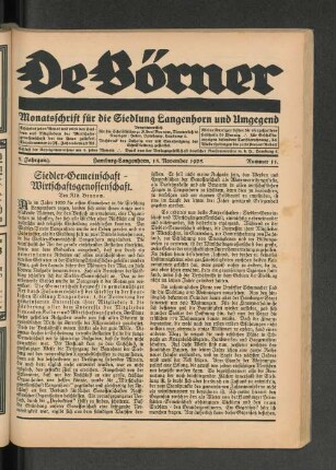 Siedler-Gemeinschaft - Wirtschaftsgenossenschaft.