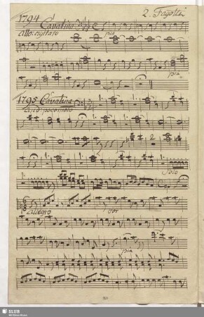 1795. Cavatina: Calma l'affanno / Martín y Soler, V.
