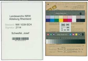 Entnazifizierung Josef Schweifel , geb. 05.03.1890 (Hilfsarbeiter)