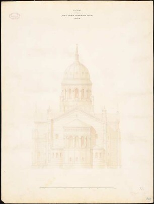 Katholische St. Michaelskirche, Berlin: Rückansicht
