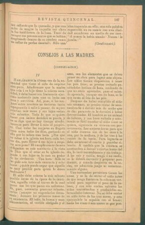 Consejos a las madres. (Continuación). : [Capítulo primero. Primera infancia. (Continuación). y] Capítulo II. El niño de ocho meses a un año.