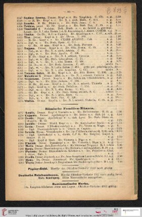 Römische Familien-Münzen (Nr. 3277 - 3292)