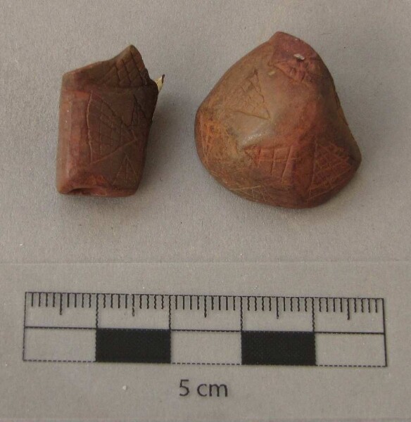 Fragments of a tobacco pipe bowl