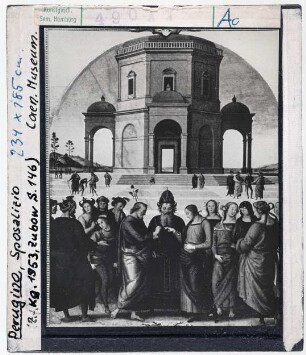 Pietro Perugino: Verlobung der Hl. Jungfrau Maria (Sponsalizio), Originalansicht
