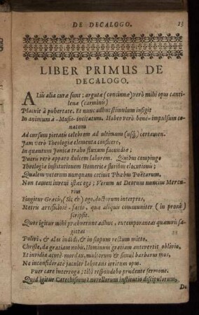 Liber primus de Decalogo