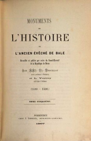 Monuments de l'histoire de l'ancien évêché de Bâle, 5