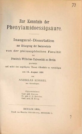 Zur Kenntnis der Phenylamidoessigsäure