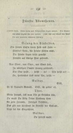 Fünfte Abentheure