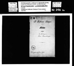 Remmlinger, Lina (*17.05.1888 in Stuttgart); Chorsängerin; ausgesch.: 1912