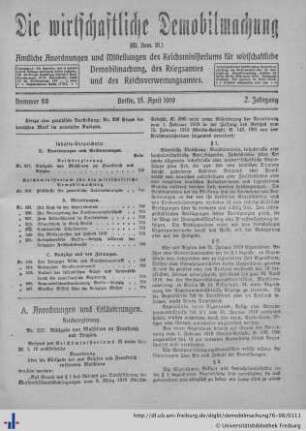Nr. 88, 15. April 1919
