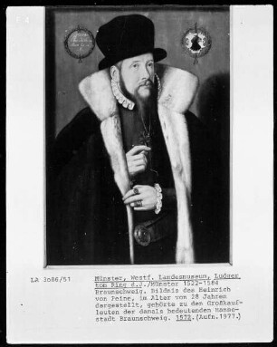 Bildnisse des Heinrich und der Magdalene von Peine — Bildnis des Braunschweiger Kaufmanns Heinrich von Peine