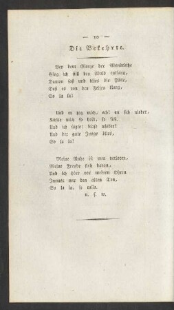 Die Bekehrte.