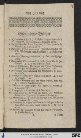 Gebundene Bücher.