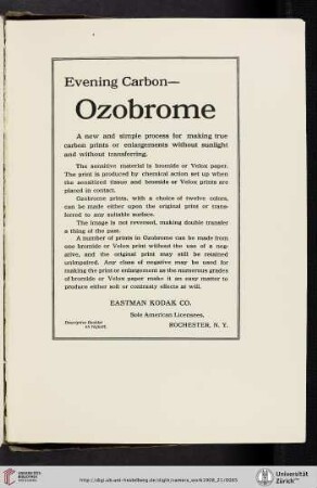 Eastman Kodak Co. [Ozobrome Prints]