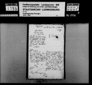 Ortsvorsteher zu Enslingen