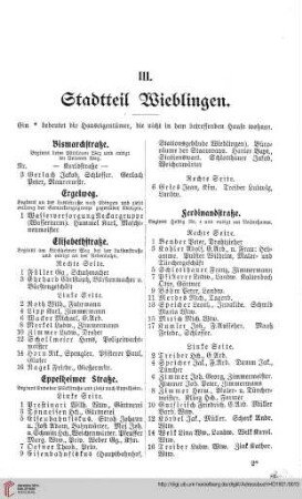 Stadtteil Wieblingen