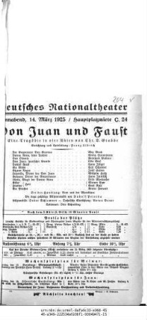 Don Juan und Faust