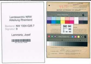 Entnazifizierung Josef Lammertz , geb. 24.06.1887 (Bankkaufmann)