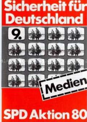 Propagandaschrift der SPD zur Bundestagswahl 1980 zum Thema Medien