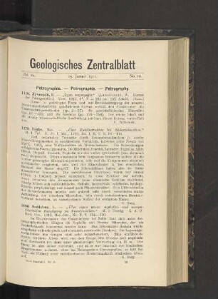 15. Januar 1911. No. 10.