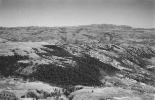 Blick vom Hauptgipfel : Panoramablick von einem Hauptgipfel des Chercher-Gebirges gegen Osten auf das Gara-Muleta-Gebirge.