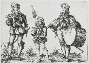 Amman, Jost: Pfeifer, Trommler und Schwertträger