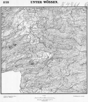 818 Unter-Wössen [Topographische Karte von Bayern 1:25.000 (Positionsblätter)]