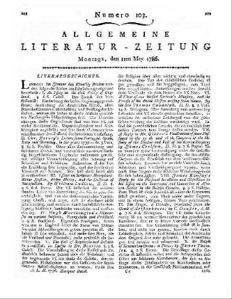 The monthly review. Januar-Februar 1786. London [1786]