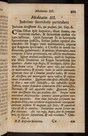 401-404, Meditatio III