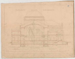 Thiersch, Friedrich von; Wiesbaden; Kurhaus - Schnitt