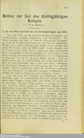Meißen zur Zeit des dreißigjährigen Krieges : (Fortsetzung)