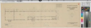 Münster (Münster) ehem. Train-Kaserne, Dahlweg Gebäude 7 Grundriß 1959 1 : 100 29,5 x 98 Zeichnung Finanzbauamt Münster-Ost
