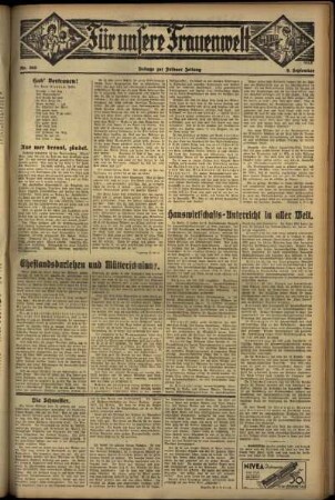 Zweite Ausgabe vom Donnerstag, den 06. September 1934.