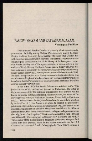 204-208, Pascimodayam and Rajyasamacaram