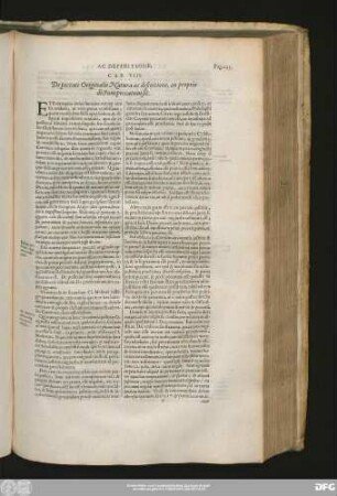 Cap. VIII. De peccati Originalis Natura ac definitione, an proprie dictum peccatum sit.