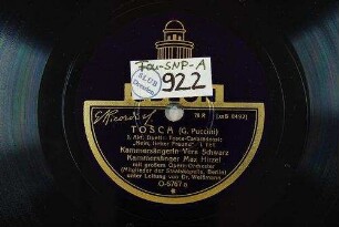 Tosca : 1. Akt, Duett: Tosca-Cavaradossi: "Nein, lieber Freund"; I. Teil / (G. Puccini)