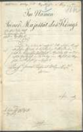 Brief von Maximilian von Lodron von Regenkreis / Generalcommissariat an Regensburgische Botanische Gesellschaft