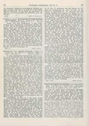 591-592 [Rezension] Stegemann, Viktor, Augustins Gottesstaat