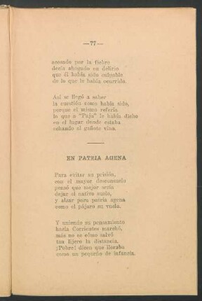 En patria agena