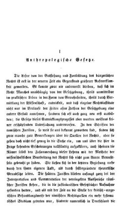I. Anthropologische Gesetze.
