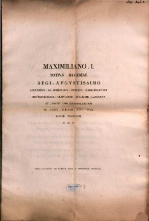 Maximiliano I. : Totivs Bavariae Regi Avgvstissimo