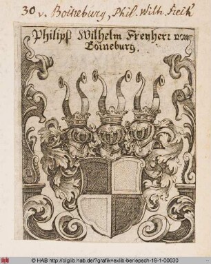 Wappen des Philipp Wilhelm von Boineburg