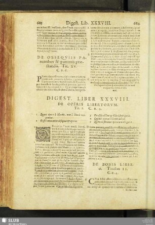 Digest. lib. XXXVIII. de operis libertorum