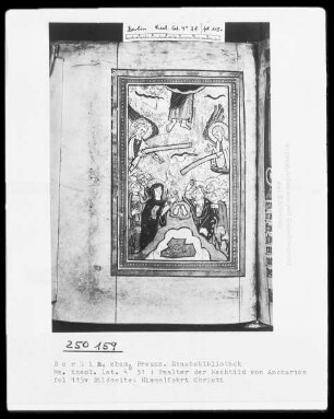 Psalter der Mechthild von Anhalt — Himmelfahrt Christi, Folio 115verso